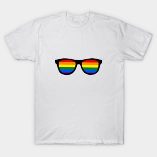 LGBT rainbow glasses T-Shirt